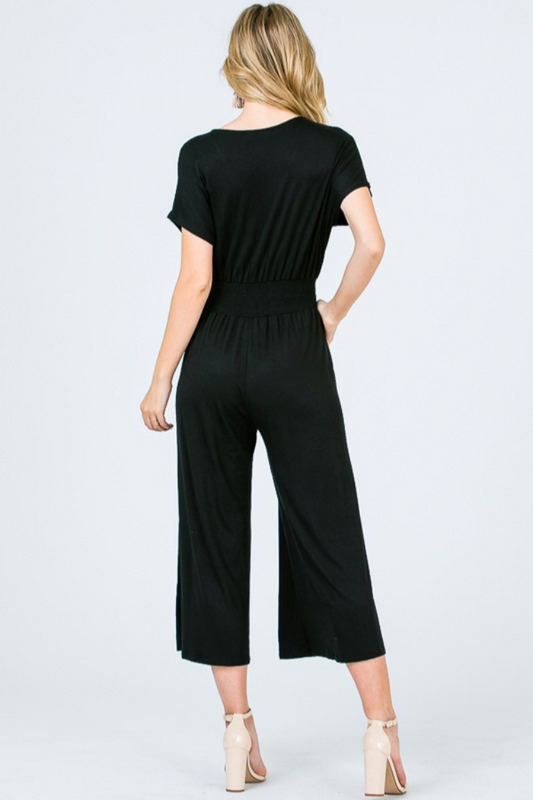 V Neck Jumpsuit