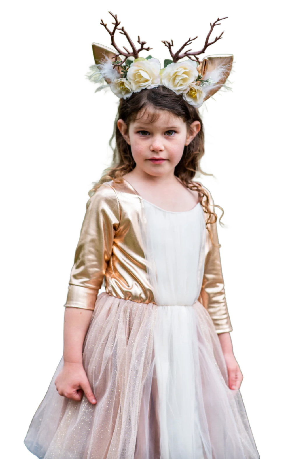 Woodland Deer Dress with Headpiece