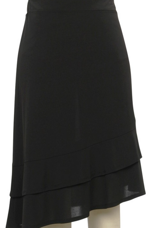Solid Ruffle Skirt