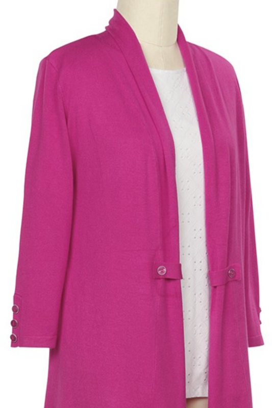 3/4 Slv Cardigan Sweater