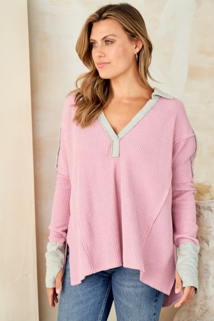 V Neck Thermal Top