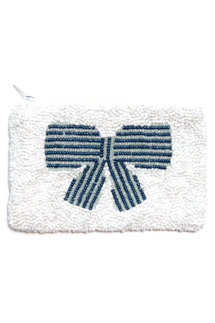 Bow Beaded Coin Purse