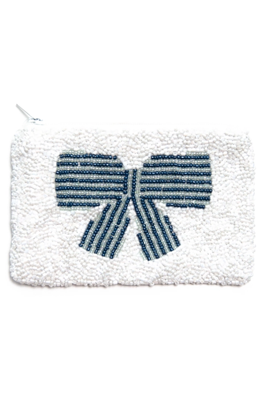 Bow Beaded Coin Purse