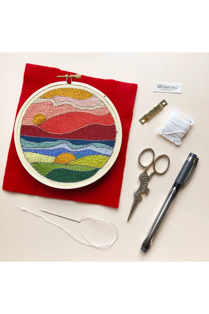 Stained Glass Embroidery Kit