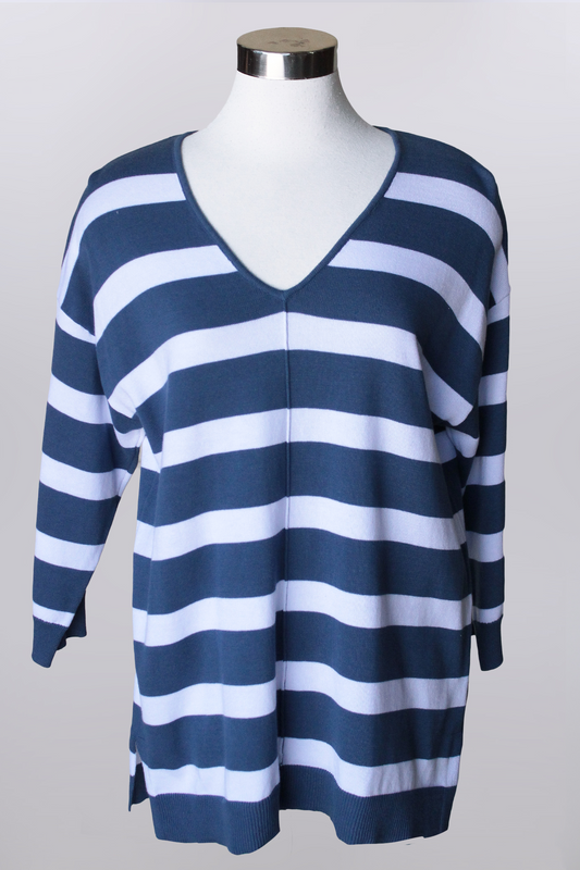3/4 sleeve v neck top