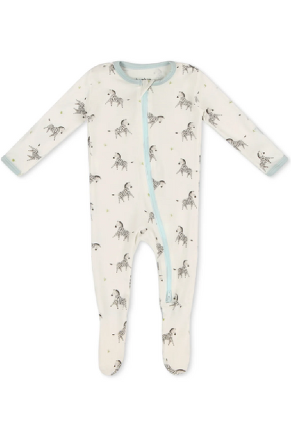 BAMBOO ZIPPERED FOOTIE