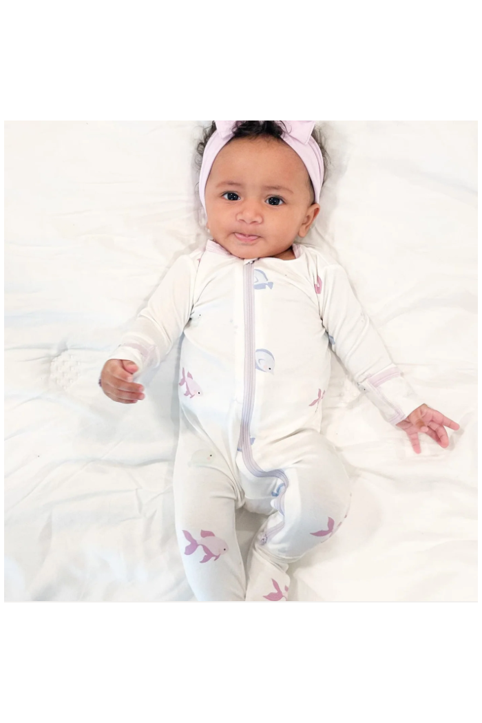 BAMBOO ZIPPERED FOOTIE
