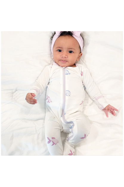 BAMBOO ZIPPERED FOOTIE