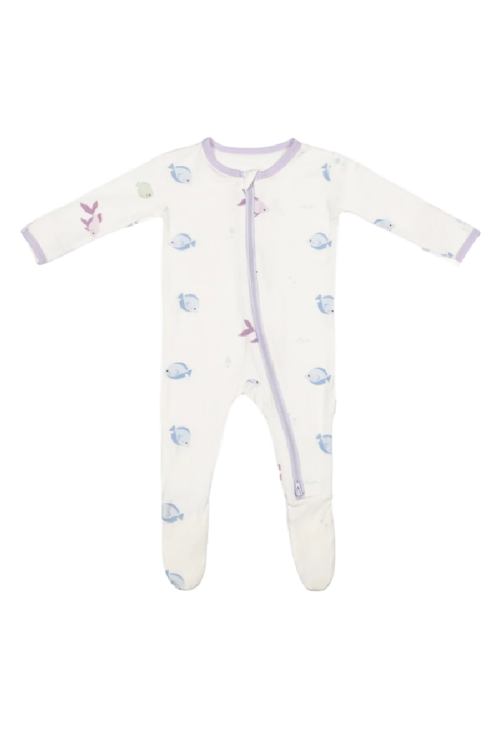 BAMBOO ZIPPERED FOOTIE