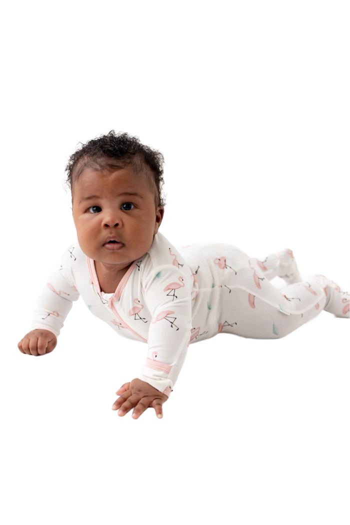 BAMBOO ZIPPERED FOOTIE