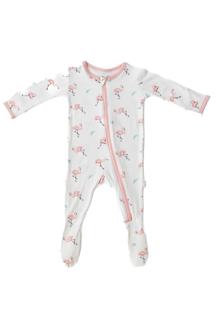 BAMBOO ZIPPERED FOOTIE