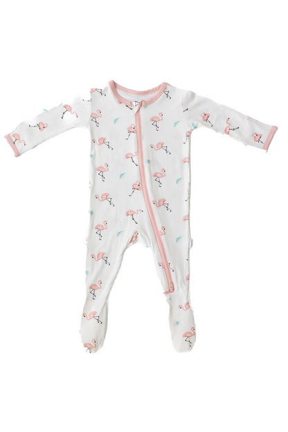 BAMBOO ZIPPERED FOOTIE
