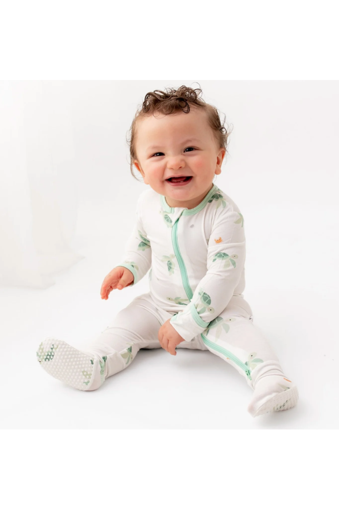 BAMBOO ZIPPERED FOOTIE