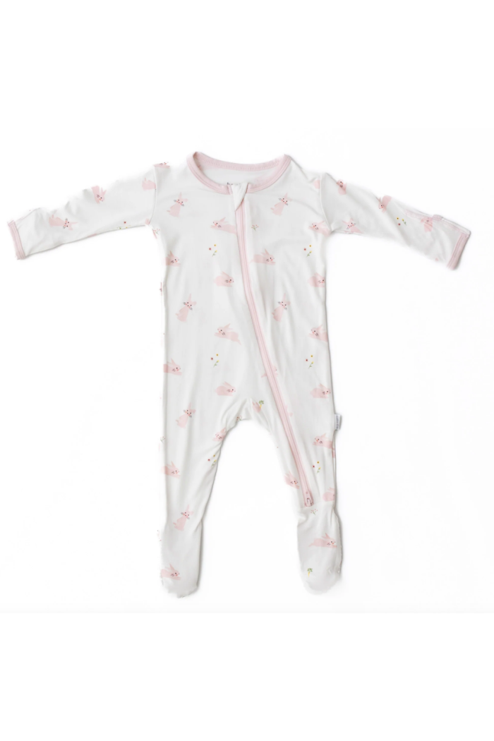 BAMBOO ZIPPERED FOOTIE