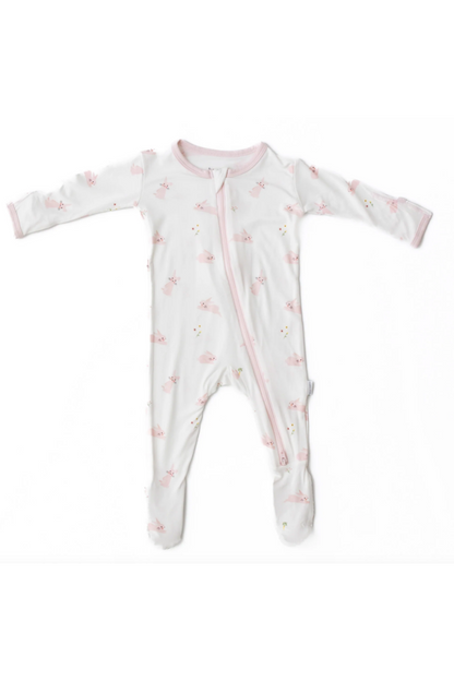 BAMBOO ZIPPERED FOOTIE