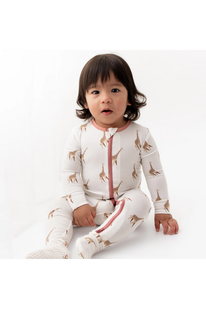 BAMBOO ZIPPERED FOOTIE