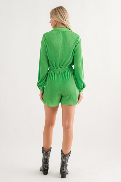 Accordion Pleat Romper