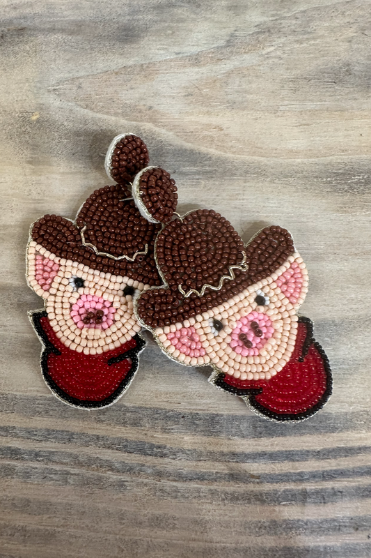AR Razorback Beaded Earrings