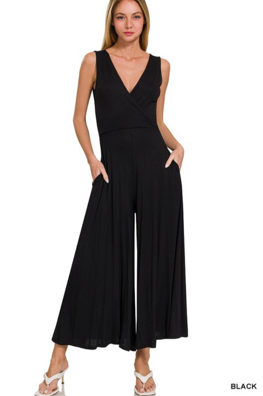 Surplice Jumpsuit