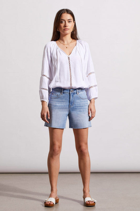Audrey Girlfriend Denim Short- Beach Wash
