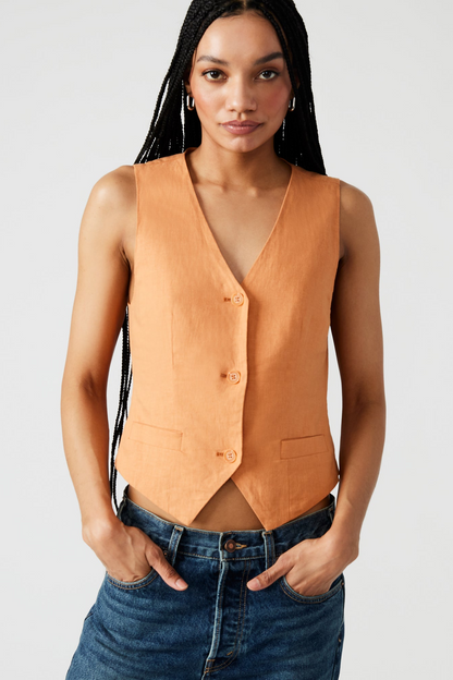 Selene Vest - Caramel