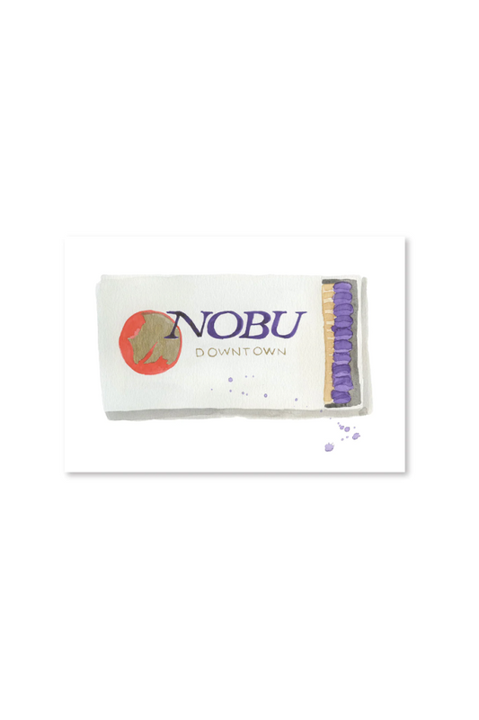 NOBU MATCHBOOK PRINT IN ACRYLIC FRAME