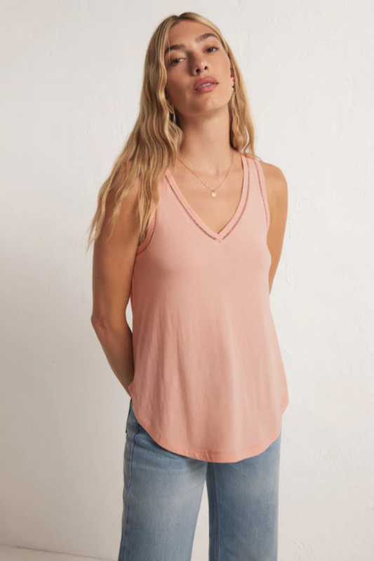 Vagabond Lace Trim Tank