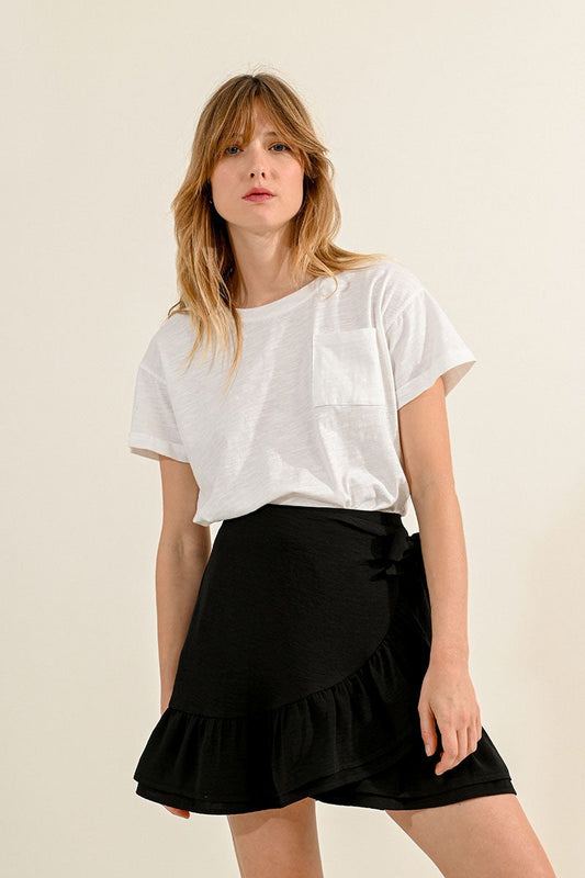 Asymmetrical Mini Skirt