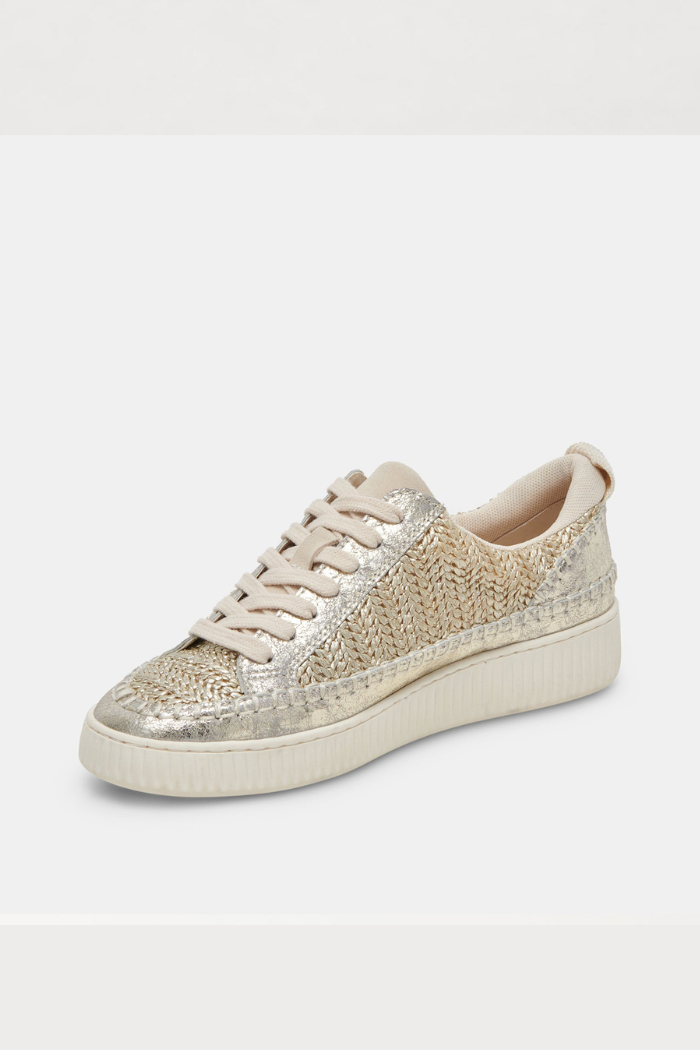 Nicona Sneakers- Gold Woven