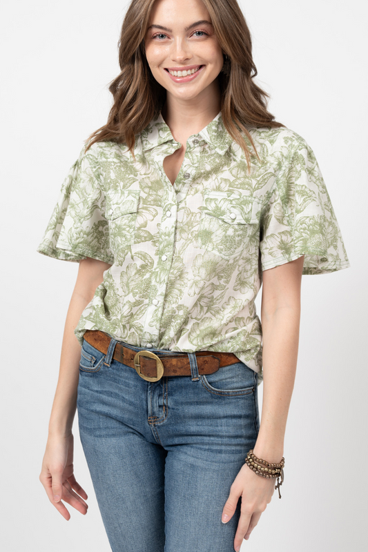Botanical Snap Shirt