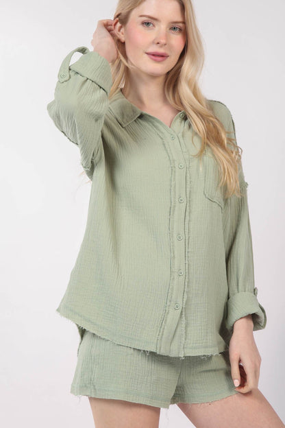 Buttoned in Cotton Set