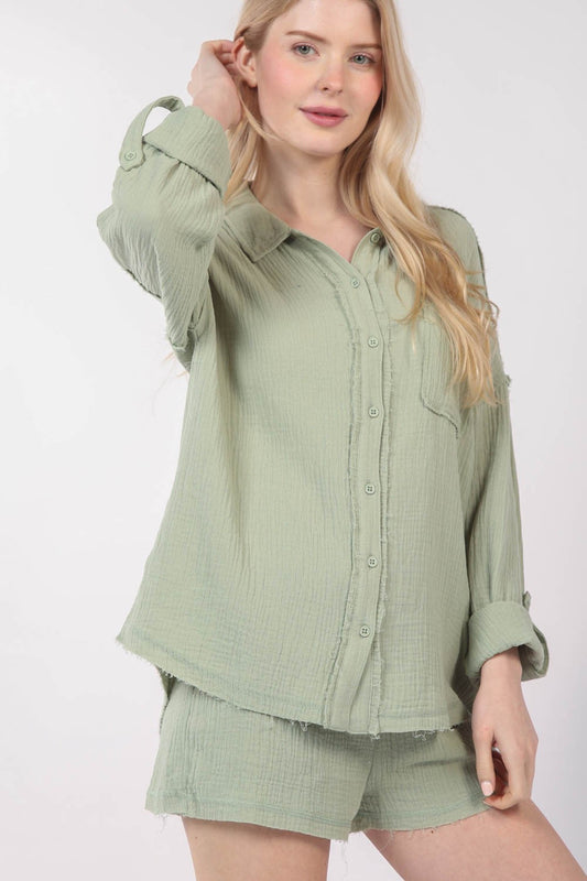 Buttoned in Cotton Set