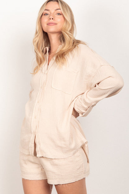 Buttoned in Cotton Set