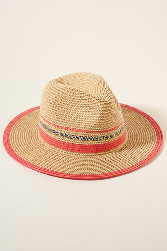 Stripe Panama Hat