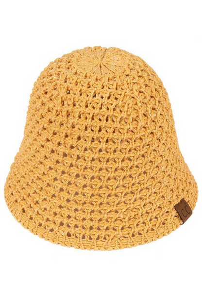 C.C Solid Knit Bucket Hat