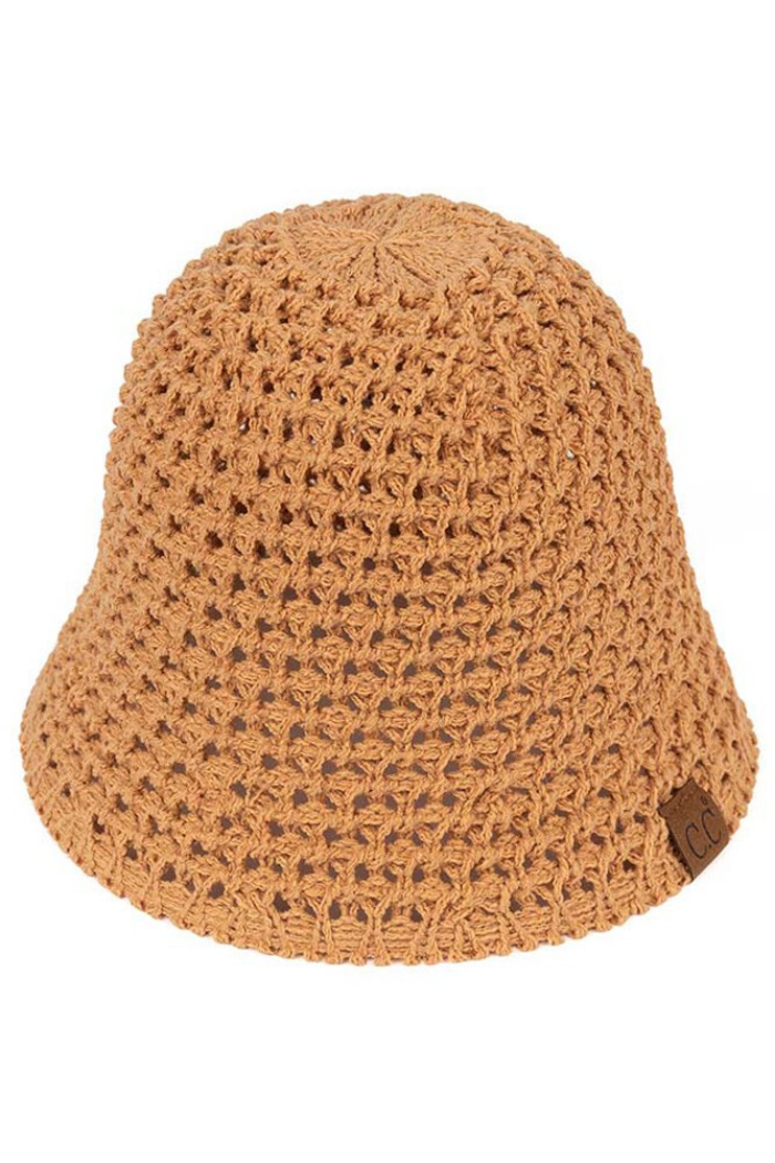 C.C Solid Knit Bucket Hat