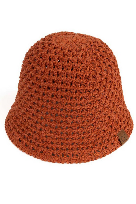 C.C Solid Knit Bucket Hat