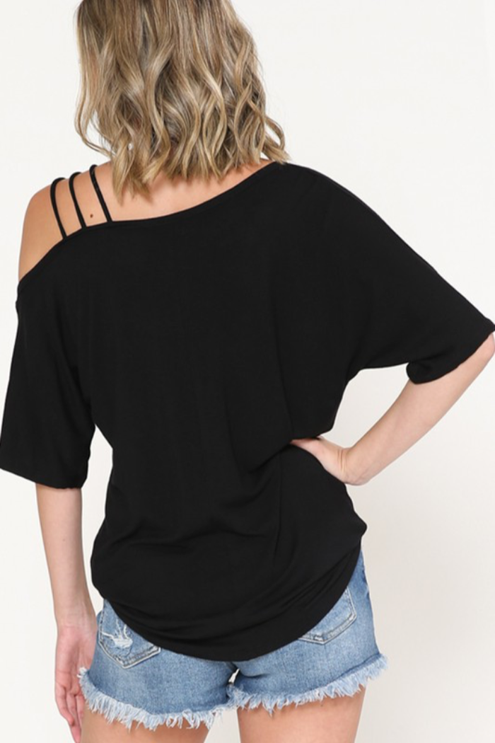 One Shoulder Strappy Top