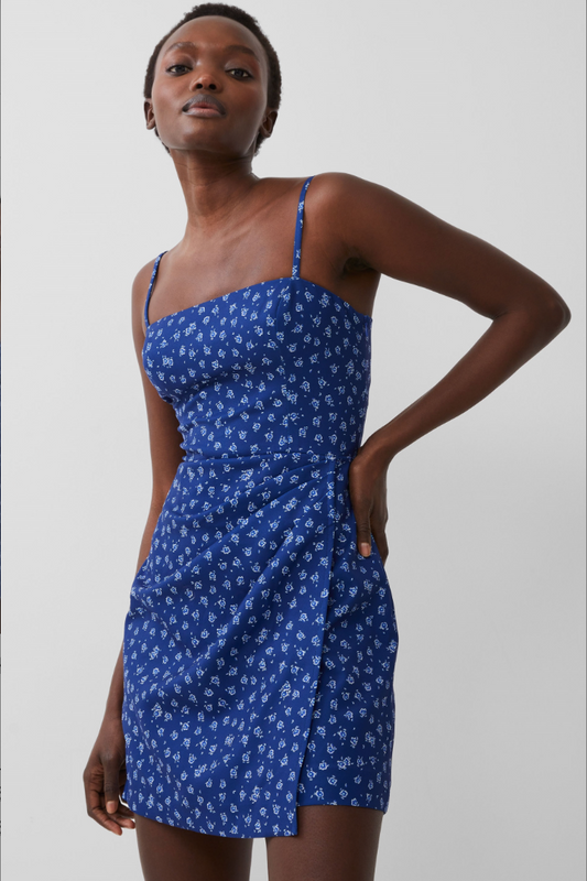 Aura Whisper Strappy Dress- Cobalt Blue