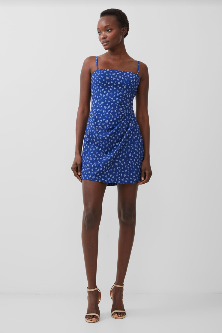 Aura Whisper Strappy Dress- Cobalt Blue