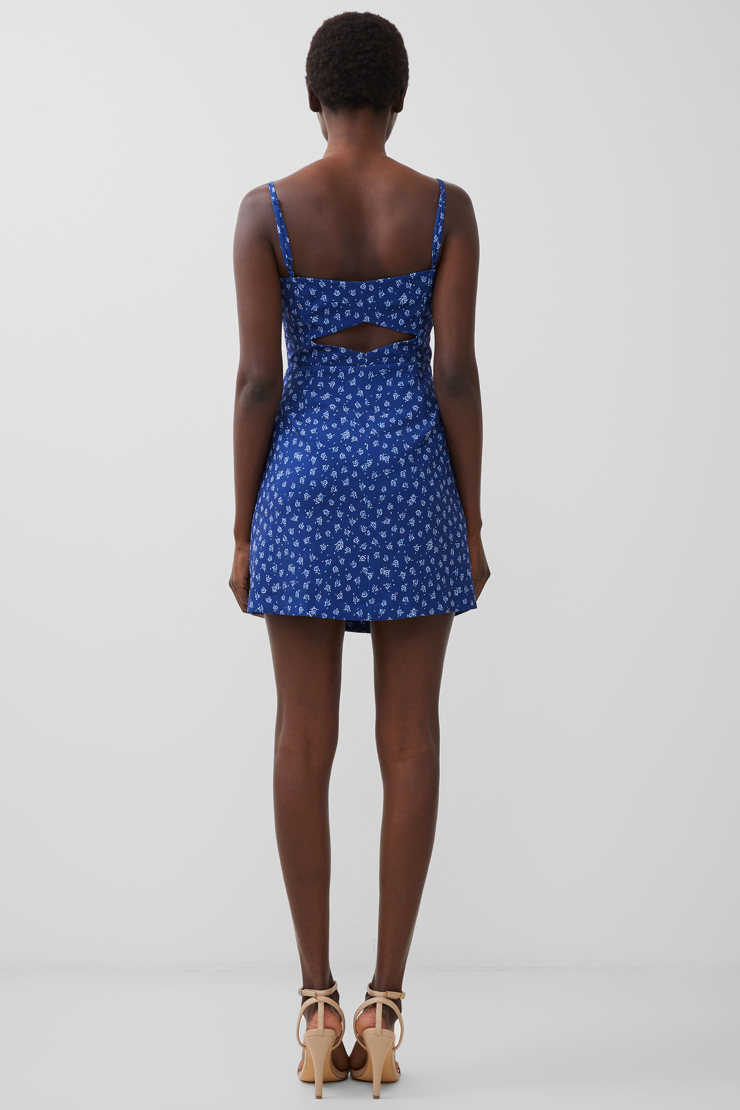 Aura Whisper Strappy Dress- Cobalt Blue