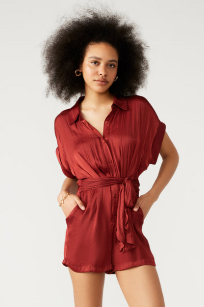 Tori Romper- Burnt Orange