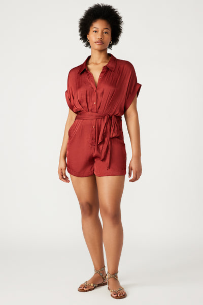 Tori Romper- Burnt Orange