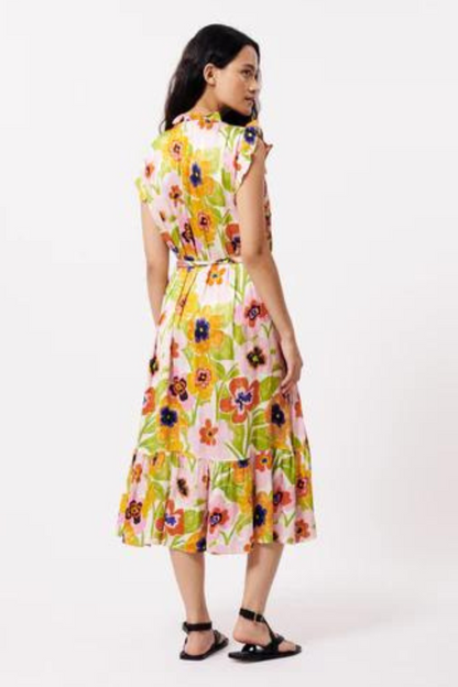 "Summer" S/L Wrap Front Dress