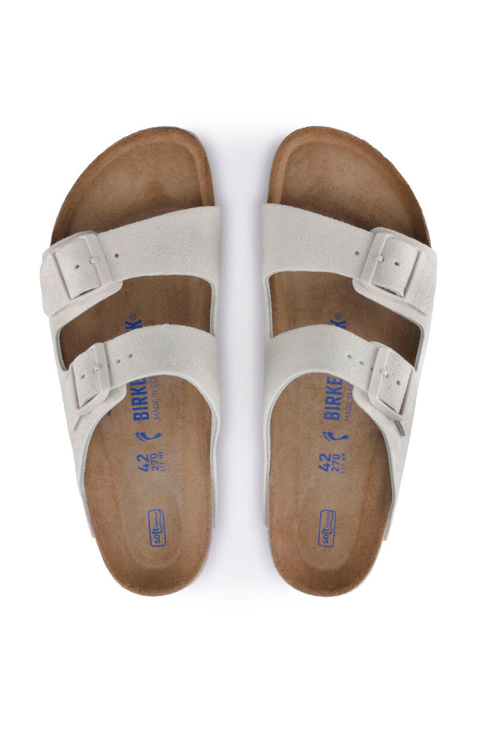 Arizona Regular Width In Modern Suede Antique White SFB