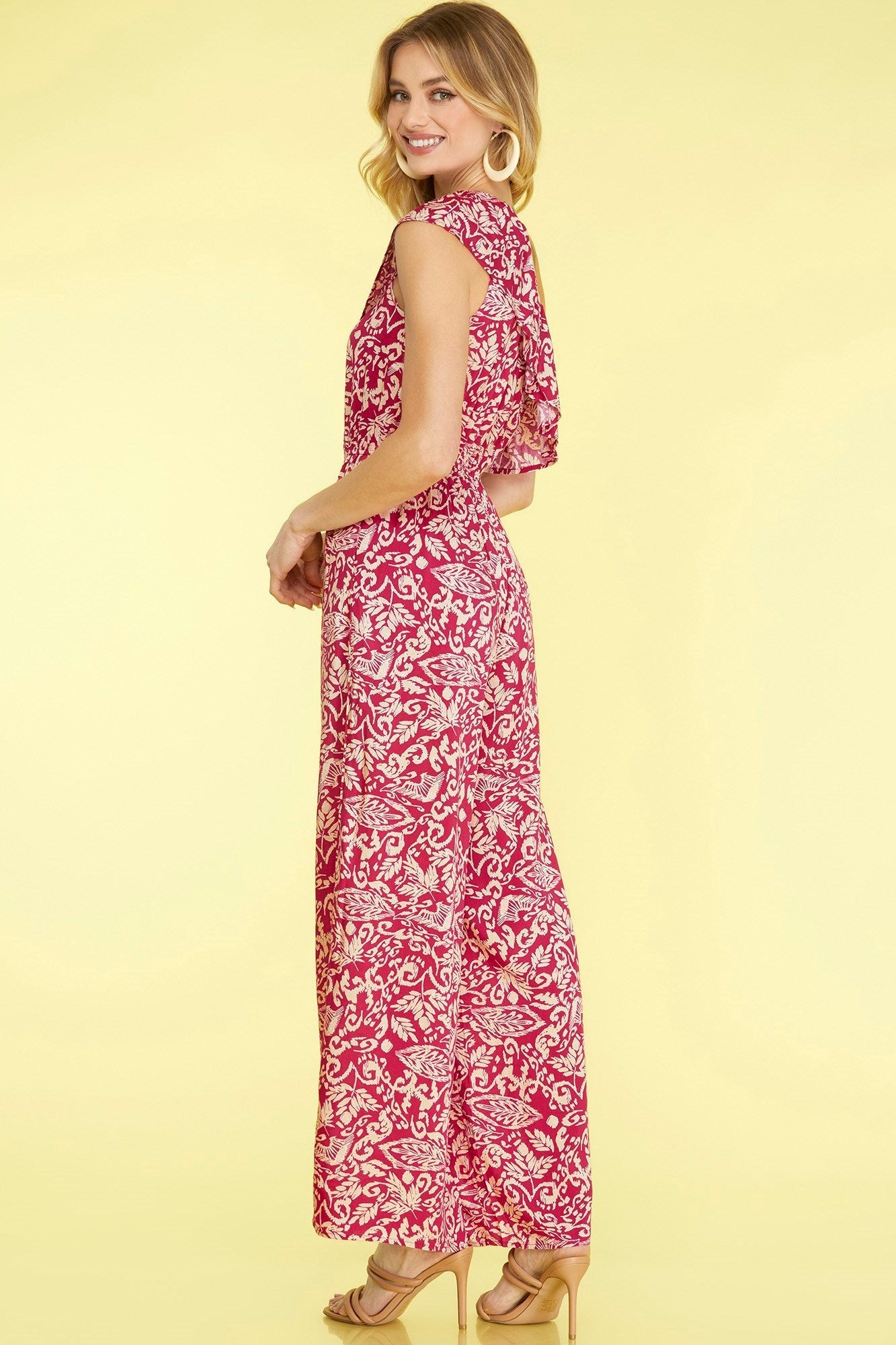 Sleeveless Ruffle Jumpsuit
