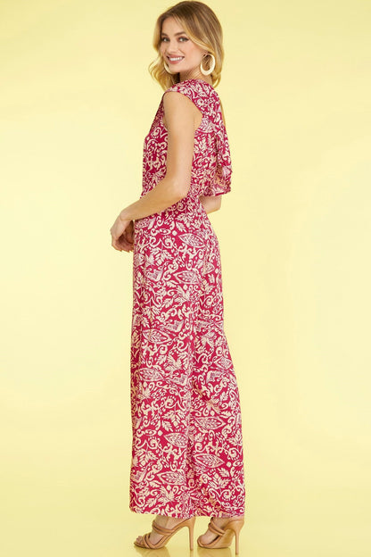 Sleeveless Ruffle Jumpsuit