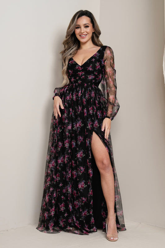 Black Floral Dress