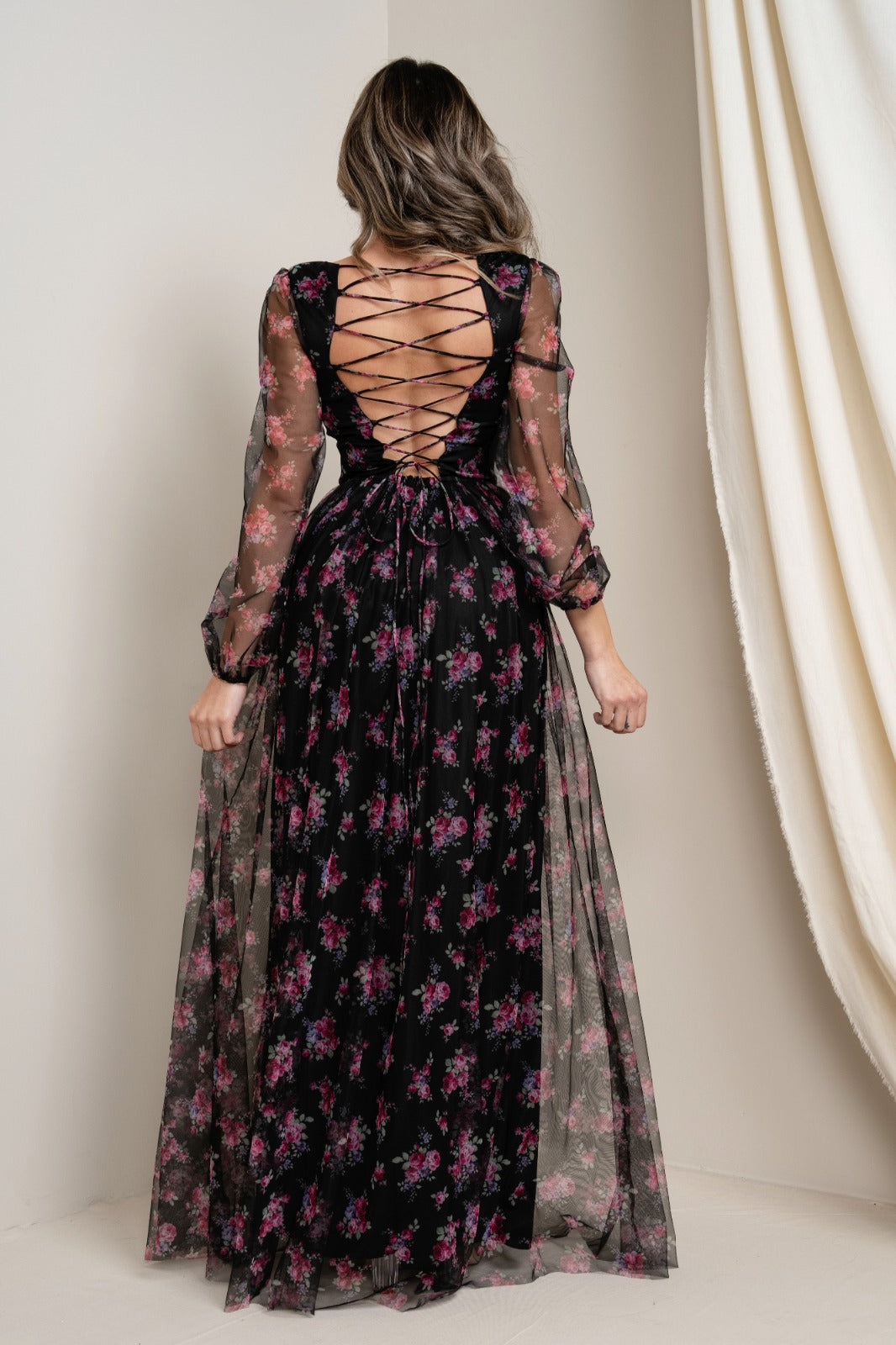 Black Floral Dress