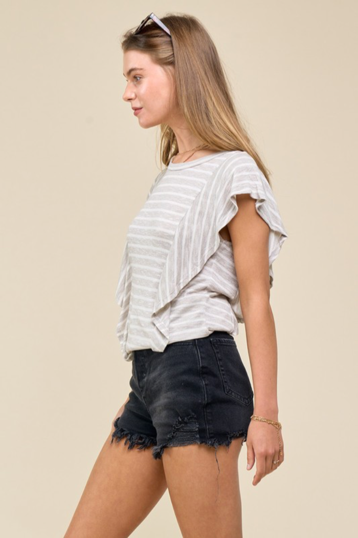 Side Ruffle Top